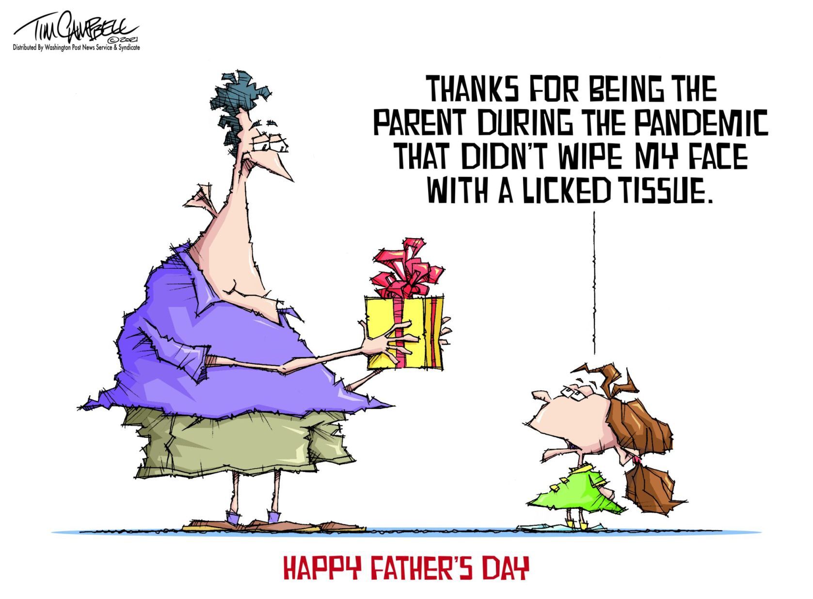Tim Campbell cartoon